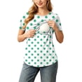 Gshsefon Women's Maternity Nursing Tops Double Layer Breastfeeding ...