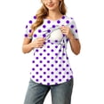 Gshsefon Women's Maternity Nursing Tops Double Layer Breastfeeding ...