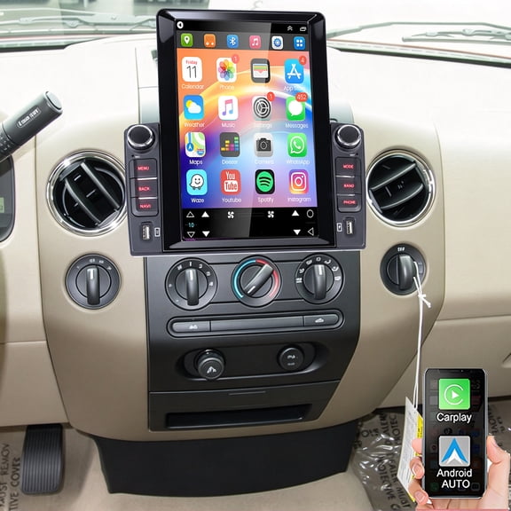 Gsuatey 10 Inch 2GB+32GB Car Radio Stereo for Ford F-150 2004-2014, Android 13 Touchscreen Head Unit with Wireless CarPlay & Android Auto GPS Navigation WiFi Bluetooth FM/RDS/ASP Backup Camera