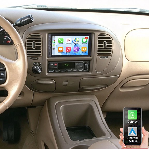 Gsuatey 2+32G Android Car Stereo for Ford Expedition 1998-2005 with Wireless Carplay Android Auto, 7 inch Touchscreen Car Radio Support GPS Bluetooth FM/RDS WiFi SWC Backup Camera