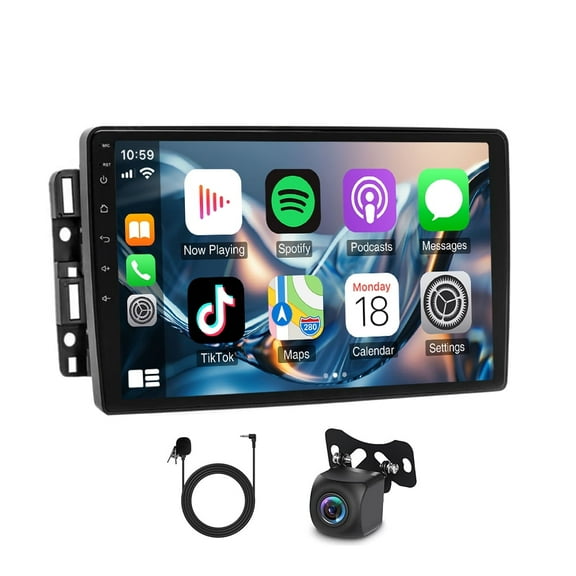 Gsuatey 2+64GB Android 15 Car Radio for Chevrolet GMC with Wireless Carplay Android Auto, 10 Inch Incell Touch Screen Car Stereo with GPS, Backup Camera, Bluetooth, FM/RDS, EQ, WiFi, SWC