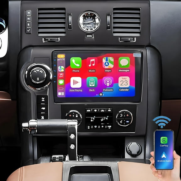 Gsuatey 2+64GB Android Car Radio for Hummer H2 2008-2009 with Wireless Carplay Android Auto, 9 Inch Touchscreen Car Stereo GPS Navi WiFi Bluetooth Backup Camera FM RDS Radio EQ SWC
