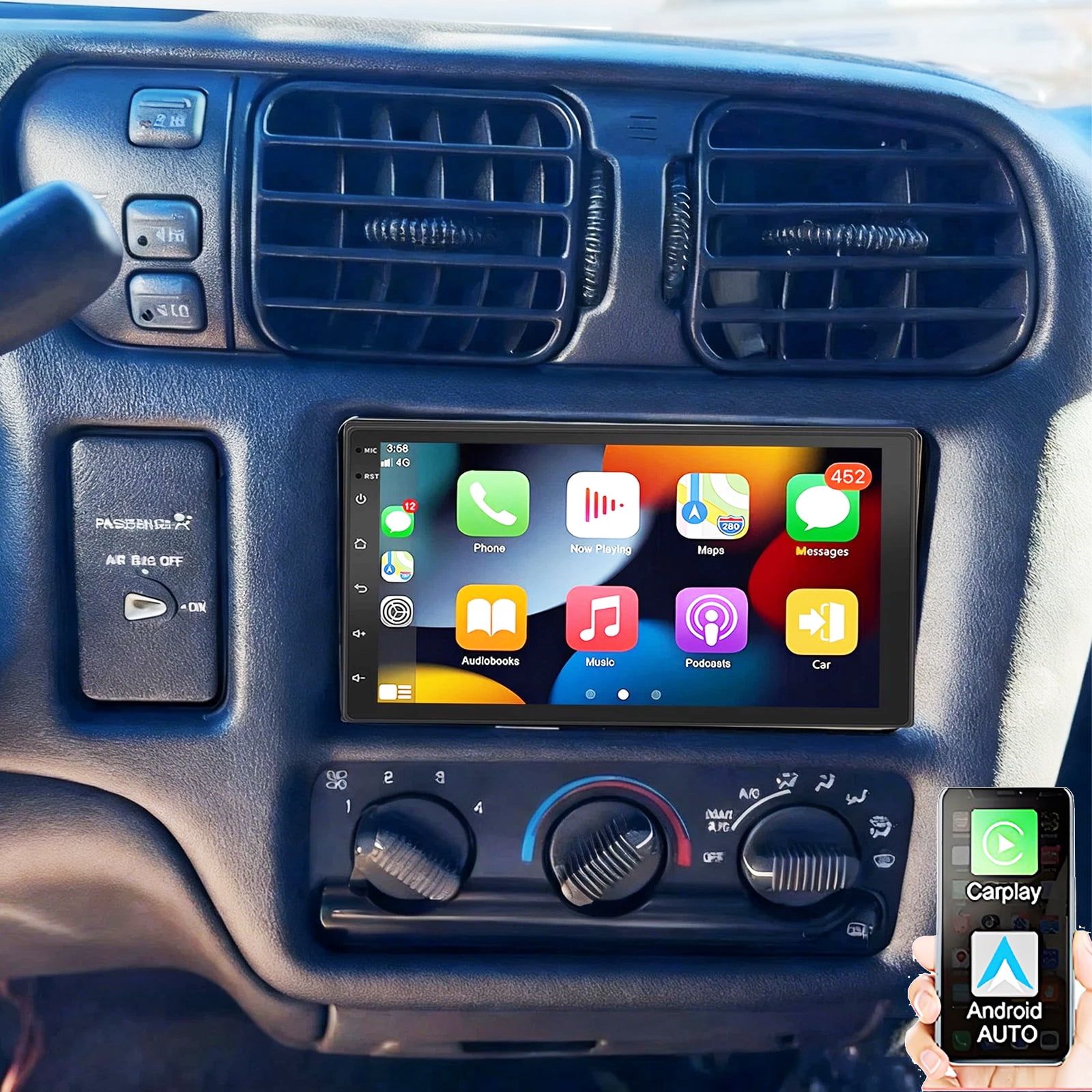 Gsuatey 2G+32G Android 13 Car Stereo for GMC Sonoma 2003-2004, 7 Inch ...