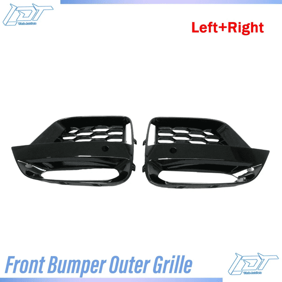Gsuatey 2Pcs Front Bumper Fog Light Grilles Fog Lamp Covers Vent Grill Air Duct Grille Cover Frames Compatible for BMW X3 2018-2021 Replace 51118092758 51118092757