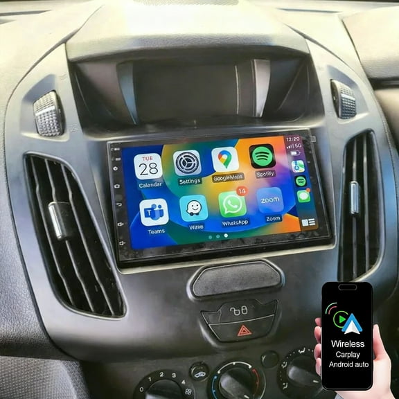 Gsuatey 4+64G Android 15 Car Stereo Radio for Ford Transit Custom 2018-2022 with Carplay Android Auto, 7 Inch Touchscreen Car Radio GPS Navi Bluetooth FM RDS SWC+ AHD Backup Camera