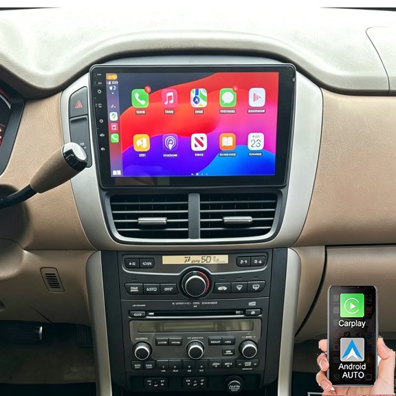 Gsuatey 4+64G Car Stereo for Honda Pilot 2006-2008 Low and Mid Trim with Wireless Carplay Android Auto,9 Inch Touch Screen Car Radio with Mirror Link Bluetooth FM/RDS WiFi GPS EQ SWC Backup Camera