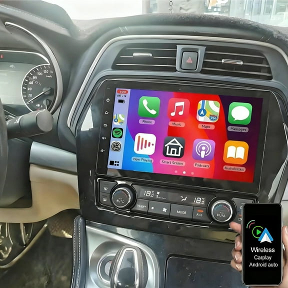 Gsuatey 4+64GB Car Radio for Nissan Maxima 2016-2023, 10 Inch Android 15 Car Stereo Support Wireless Carplay Android Auto/Bluetooth/GPS/WiFi/FM Radio/SWC with HD Backup Camera