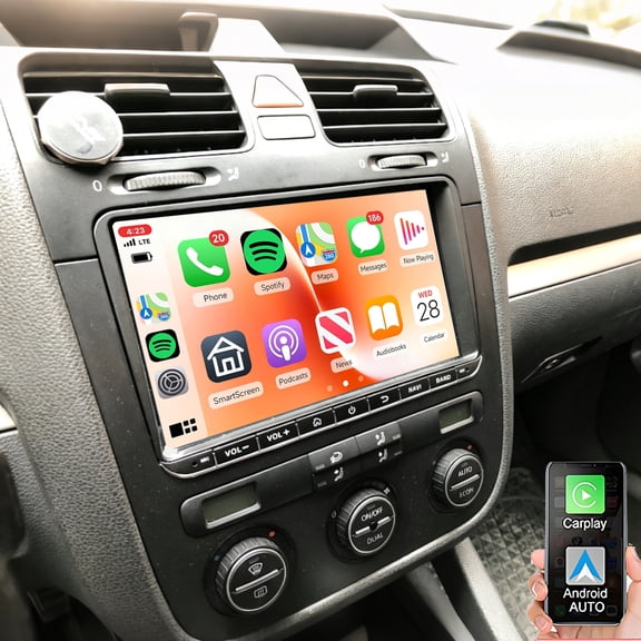 Gsuatey 4G+64G 9 Inch Android Car Stereo Radio for VW Golf MK5/V GTI 2004-2009, Touchscreen Car Player Support Wireless Carpaly Android Auto GPS Navigation Bluetooth FM SWC Mirror Link Backup Camera