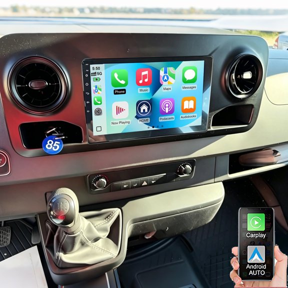Gsuatey 4G+64G Android Car Radio for Mercedes Benz Sprinter 2018-2022 with Wireless Carplay Android Auto Mirror Link, 10.1 Touch Screen Car Stereo with Bluetooth FM/RDS GPS WiFi Backup Camera