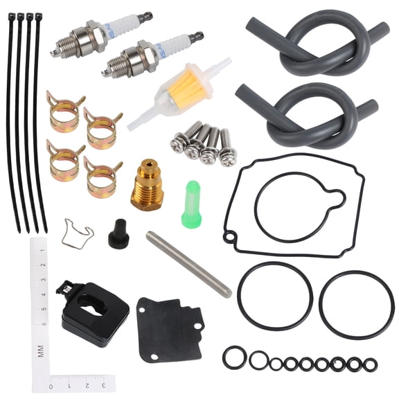 Gsuatey 4Pcs Carburetor Repair Kits Carb Rebuild Kit for F-TLR F-TXR 100hp 1999-2002, for Mercury 2000-2005, Replace 67F-W0093-00-00, 804346T 1, 804346T02