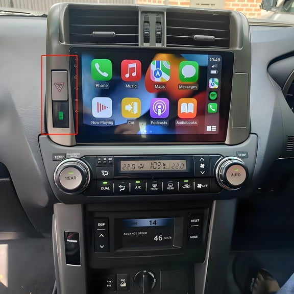 Gsuatey Android Car Stereo Radio for Toyota Land Cruiser 2009-2013 - Wireless CarPlay/Android Auto, GPS, Bluetooth, FM, SWC with Backup Camera