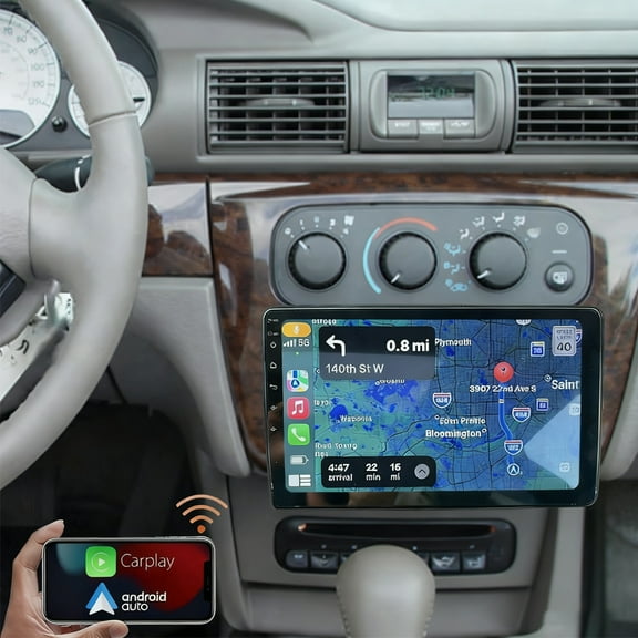 Gsuatey Android 13 Car Radio for Chrysler Sebring 2001-2006, 9 Inch Screen Car Stereo with Wireless Carplay Android Auto GPS/WiFi/Bluetooth/FM,DVR Backup Camera