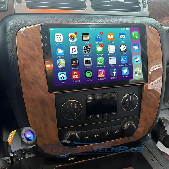 Gsuatey Android 13 Car Radio Compatible for Chevrolet GMC Yukon Chevy Tahoe Suburban, Wireless CarPlay Android Auto 9" Touch Screen GPS Player with GPS FM WiFi Support SWC