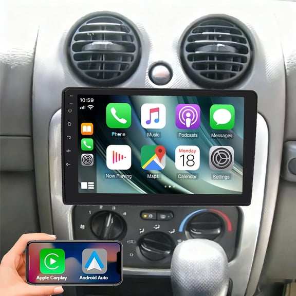 Gsuatey Android 13 Car Stereo for Jeep Liberty KJ 2002-2007 with Wireless Carplay Android Auto, 9 Inch Car Radio with Mirror Link Bluetooth FM/RDS WiFi GPS Navigation SWC + Backup Camera