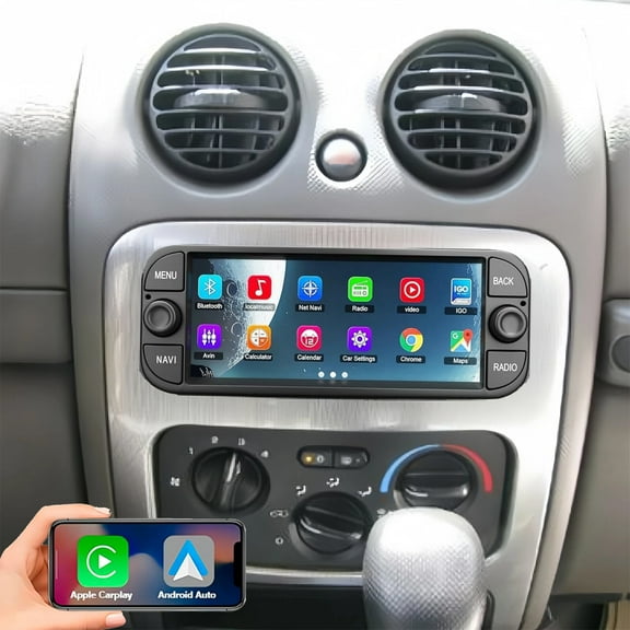 Gsuatey Android 13 Car Stereo Radio for Jeep Liberty KJ 2002-2007 with Wilreless CarPlay Android Auto, 6.86 inch Head Unit with GPS WiFi FM/RDS Bluetooth AHD Backup Camera