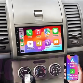 Gsuatey Android 15.0 Car Stereo for Nissan Sentra 2007-2012 with Wireless Carplay/Android Auto, 7 inch Touchscreen Radio, WiFi/GPS/AM/FM/DSP Audio/SWC/HD Rear Camera