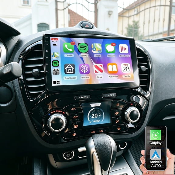 Gsuatey Android 15 Car Radio for Nissan Juke 2011-2016 with Wireless Carplay Android Auto, 9 Inch IPS Touch Screen Car Stereo with GPS/Bluetooth/FM/RDS/WiFi/SWC/Mirror Link Backup Camera