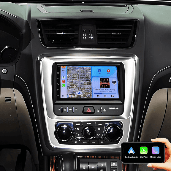 Gsuatey Android 15 Car Stereo for GMC Acadia 2013-2017 with Wireless CarPlay Android Auto, 7" Touchscreen Car Radio Support GPS Navi Wifi Bluetooth SWC Bluetooth FM Backup Camera