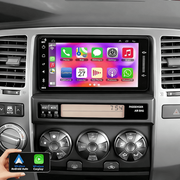 Gsuatey Android 15 Car Stereo for Toyota 4Runner 2003-2009 Wireless Carplay Android Auto 7" Touch Screen Car Radio with GPS WiFi Bluetooth SWC DSP EQ Mirror Link Backup Camera