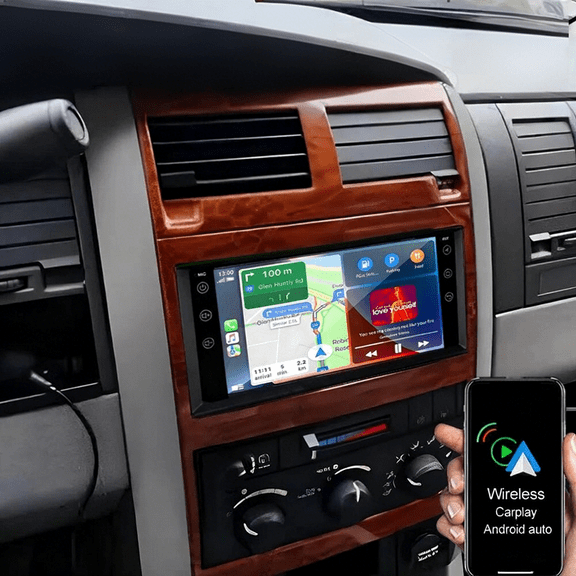 Gsuatey Android Car Radio for Dodge Durango 2004-2010, 7 inch Touch Screen Bluetooth Stereo with GPS Navigation Support FM/RDS SWC USB Mirrorlink Backup Camera