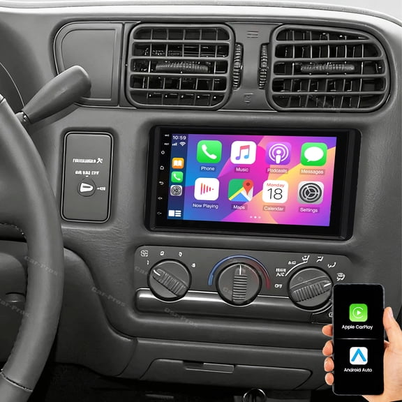 Gsuatey Android Car Radio for GMC Sonoma 2003 2004 with Wireless Carplay Android Auto, 7 inch HD Touch Screen Car Stereo with Bluetooth GPS Navigation WiFi FM RDS SWC EQ Backup Camera