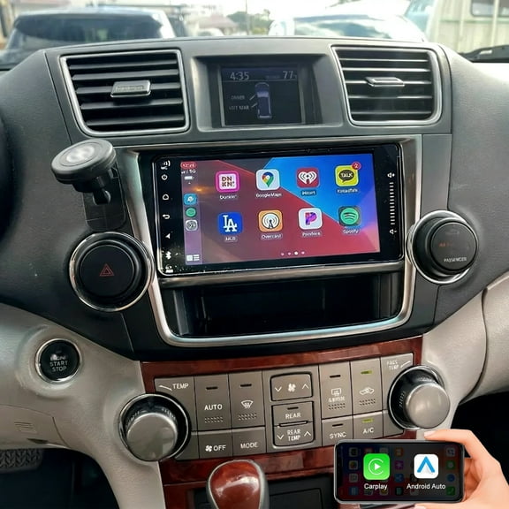 Gsuatey Android Car Stereo for Toyota Highlander 2008-2013, 7 Inch Touch Screen Car Radio with Wireless Carplay Android Auto GPS WiFi Bluetooth FM Mirror Link Backup Camera