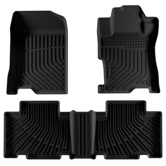 Gsuatey Car Floor Mats for Honda Accord 8th Gen 2008-2013 - Waterproof Heavy-Duty Rubber, All-Weather Automotive Floor Mats Car Mats Flexible Floor Liners