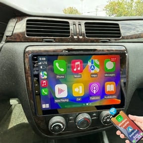 Gsuatey Car Radio for Chevrolet Impala 2006-2013 with Wireless Carplay Android Auto, 10.1 Touch Screen Android Car Radio with GPS, WiFi, EQ DSP, Bluetooth, FM, SWC, Backup Camera