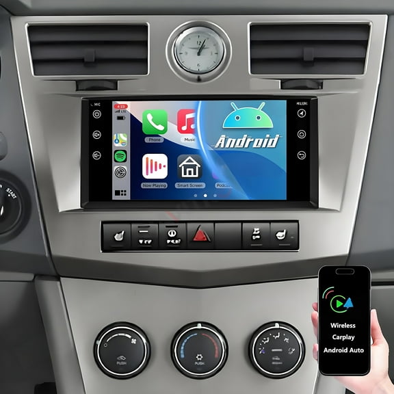 Gsuatey Car Radio for Chrysler Sebring 2007-2010 with Wireless CarPlay & Android Auto, 7 Inch Touchscreen Car Stereo Player with Backup Camera, AM/FM/RDS, AUX, DSP, SWC