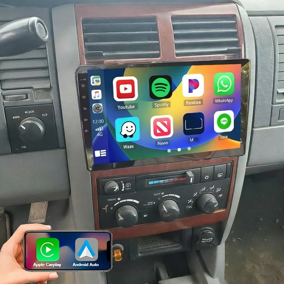 Gsuatey Car Radio for Dodge Durango 2004-2013, Android Car Stereo with Wireless Carplay Android Auto, 10 inch Touch Screen Bluetooth GPS WiFi FM Mirror Link+ Backup Camera