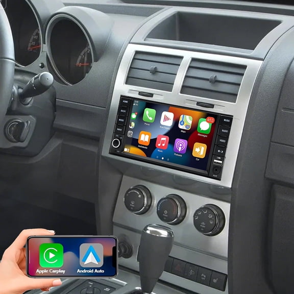Gsuatey Car Radio for Dodge Nitro 2007-2011 with Wireless CarPlay/Android Auto, Upgrade 7" HD IPS Touchscreen Car Stereo Bluetooth WiFi FM GPS RDS Backup Camera