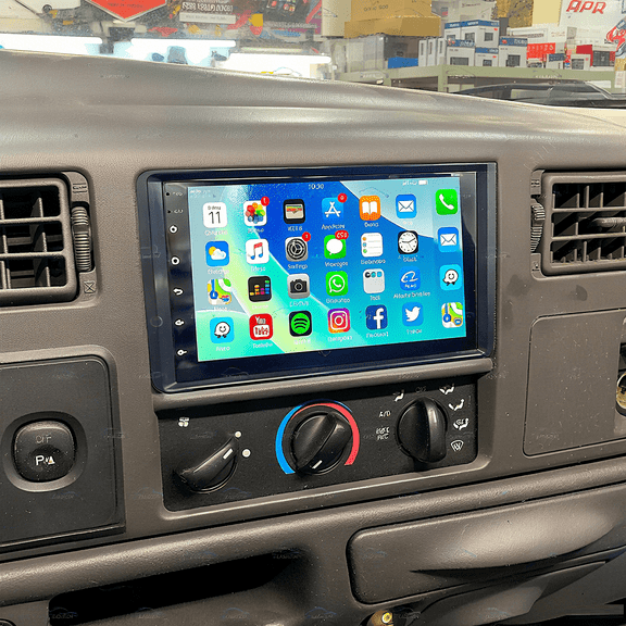 Gsuatey Car Radio for Ford F250 F-350 1999-2004, 7 inch HD Touchscreen Car Stereo Player with Wireless CarPlay/Android Auto, Backup Camera, AM/FM/RDS, AUX, DSP, SWC