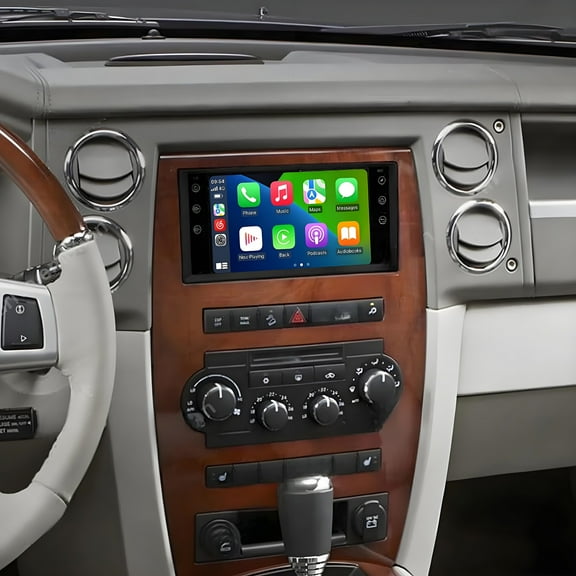 Gsuatey Car Radio for Jeep Commander 2008-2011 with Carplay and Android Auto, Android 15 Touch Screen Stereo Support Bluetooth WiFi GPS SWC FM Radio with Backup Camera