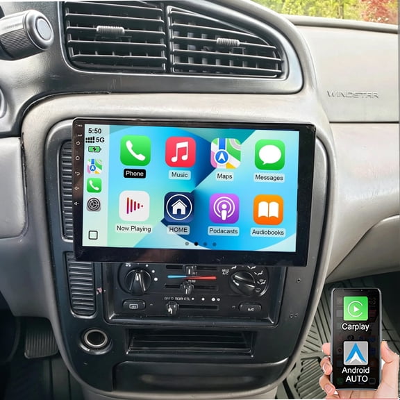 Gsuatey Car Radio Stereo for Ford Windstar 1999-2003, Android 15 4G+64G 10.1 inch Touchscreen Car Radio with Wireless Carplay Android Auto Bluetooth WiFi GPS Navi FM/RDS Backup Camera