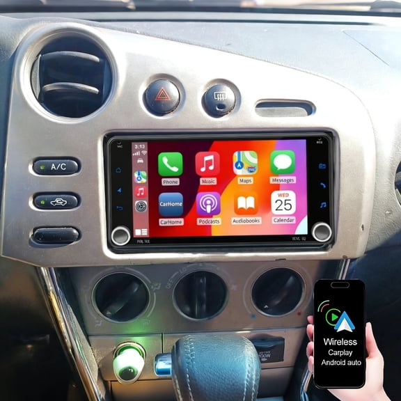 Gsuatey Car Radio for Toyota Matrix 2003-2008 with Wireless Carplay/Android Auto, 7 Inch Android 13 IPS Touch Screen Car Stereo, Bluetooth, GPS, WiFi, SWC, Backup Camera