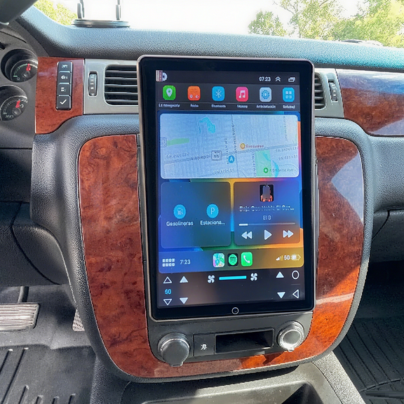 Gsuatey Car Stereo for Chevrolet Tahoe Suburban 2007-2014 with CarPlay Android Auto, 10.1 Inch Touch Screen Car Radio Bluetooth GPS Navigation WiFi FM SWC Backup Camera