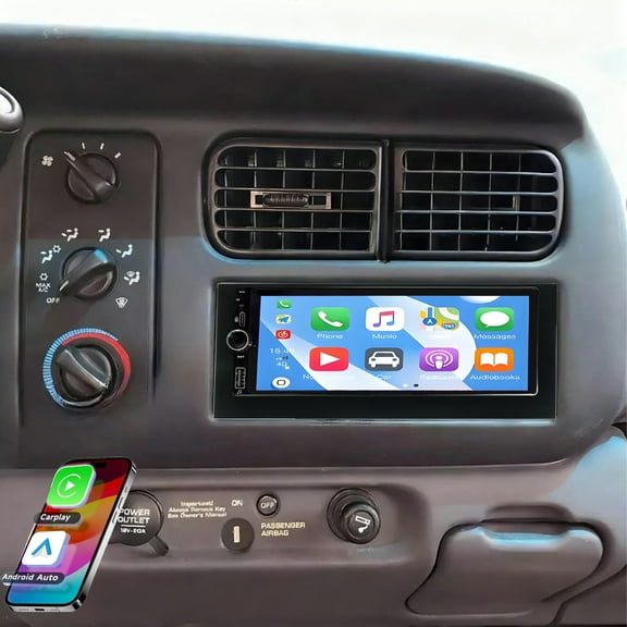 Gsuatey Car Stereo for Dodge Dakota 1987-2000 with Wireless Carplay/Android Auto, Android 6.86" HD IPS Touchscreen Radio with GPS Navigation WiFi Bluetooth FM/RDS SWC Backup Camera