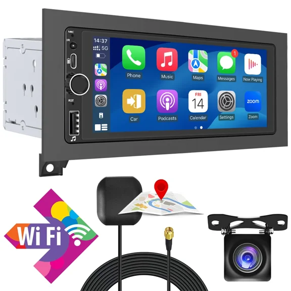 Gsuatey Car Stereo for Dodge Ram 1500 2500 3500 1994-2002, 6.86" IPS Touch Screen Car Radio with GPS Wireless&Wired CarPlay/Android Auto,Bluetooth/FM/DSP/SWC Backup Camera