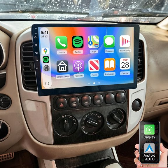 Gsuatey Car Stereo for Mercury Mariner 2005-2007, 10" Touchscreen Android 15 Car Radio with Wireless CarPlay Android Auto GPS Navi SWC FM/RDS WiFi Bluetooth Backup Camera
