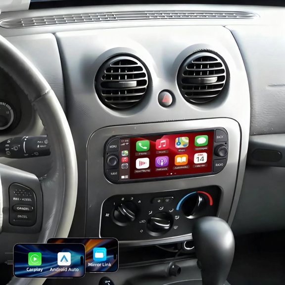 Gsuatey Car Stereo Radio for Cherokee Liberty 2001-2007, Android 13 2G+32G Head Unit, 6.86 inch IPS Touch Screen with Wireless CarPlay/Android Auto Bluetooth GPS WiFi, Backup Camera