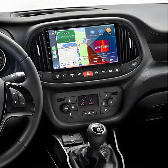 Gsuatey Car Stereo Radio for Dodge RAM ProMaster City 2015-2021 with Carplay Android Auto, 9" Touchscreen Android 14 Head Unit WiFi GPS Navigation Mirror Link AHD Backup Camera Mic