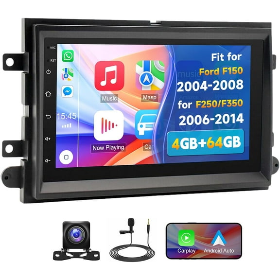 Gsuatey Car Stereo Radio for Ford F150 F250/F350 2006-2014, 7" Touchscreen Android 13 with CarPlay Android Auto with SWC GPS Navigation WiFi Voice control Backup Camera