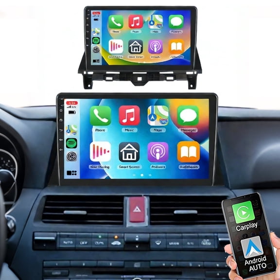 Gsuatey Car Stereo Radio for Honda Accord 8th 2008-2013 Wireless Carplay Android Auto, 10.1" Touch Screen with WiFi GPS Navigation/Mirror Link/Bluetooth/FM/Backup Camera/SWC,4+64GB