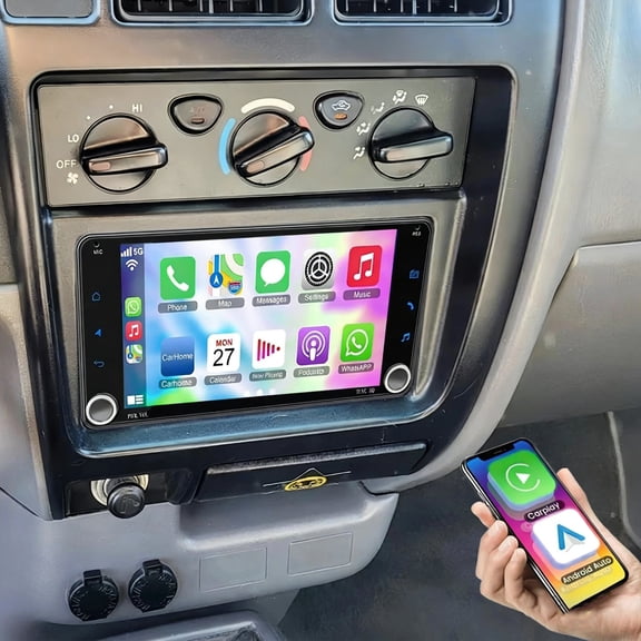 Gsuatey Car Stereo Radio for Toyota Tacoma 1998-2004, 7" Touch Screen Car Radio with Carplay Android Auto WiFi GPS Navigation Bluetooth FM SWC Backup Camera