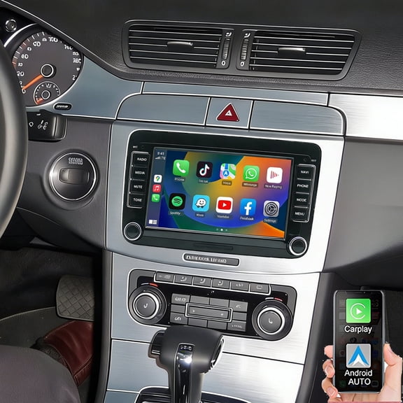 Gsuatey Car Stereo Radio for VW CC 2009-2015, 7 Inch Touchscreen Android 13 Car Radio Android Head Unit with Wireless Carplay Android Auto Mirror Link GPS WiFi Bluetooth FM/RDS SWC Backup Camera