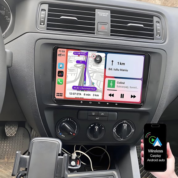 Gsuatey Car Stereo Radio for VW Caddy 2003-2020, Android 13 Head Unit with Wireless CarPlay Android Auto, 9" Touch Screen Bluetooth Car Radio with GPS WiFi FM RDS HD Backup Camera