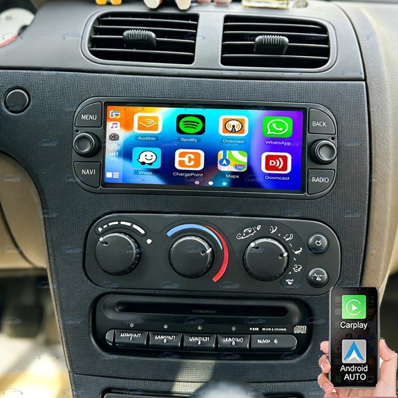 Gsuatey Cat Radio Stereo for Dodge Intrepid 1998-2004, Android 14 Car Stereo with 6.86" Touchscreen Wireless Carplay Android Auto GPS FM/RDS EQ Bluetooth WiFi Backup Camera