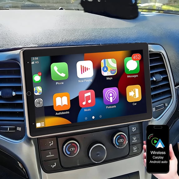 ASURE 13.1 Inch 2K Android 14 CarPlay Radio For Jeep Cherokee KL 2014-2018 – 4+64GB, Wireless