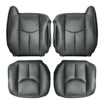 Gsuatey Leather Bottom Back Seat Cover Driver/Passenger Side for Chevrolet Silverado GMC Sierra 2003-2006