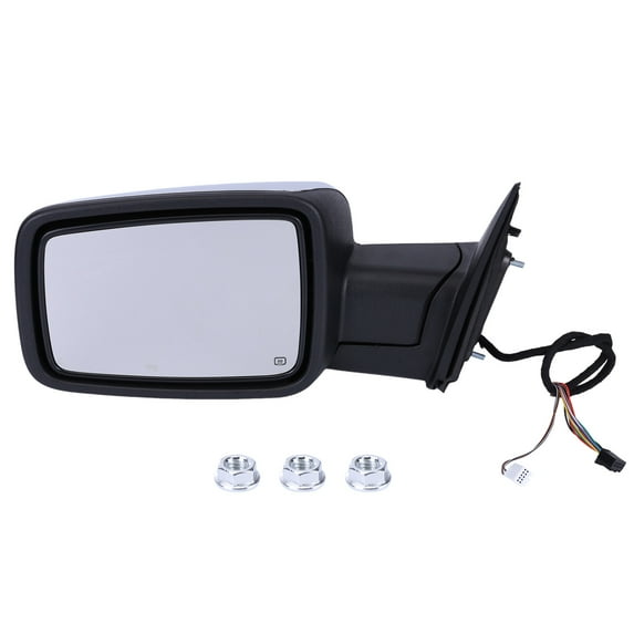Gsuatey Rearview Mirror Front Left Driver Side Power Heated Foladable Car Side Mirror for Ram 1500 2013-2018 Replaces 68096199AF-PFM 68231243AI